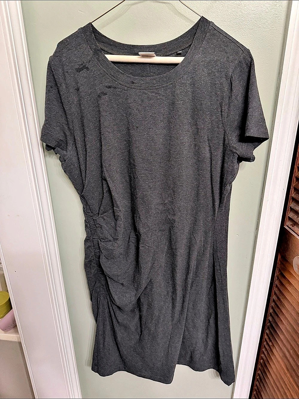 cabi Weekend Dress Gray Mini Dress Size XL